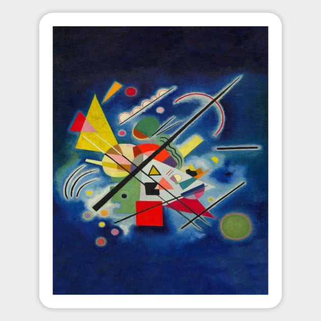 Wassily kandinsky blue art Sticker by Linnystore